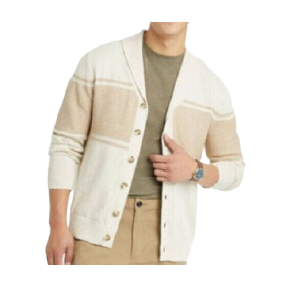 Goodfellow Beige Cardigan Button Front Sweater Size M